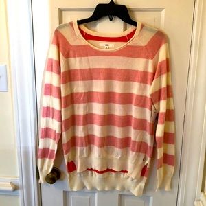 NWT Vans orange and cream sweater